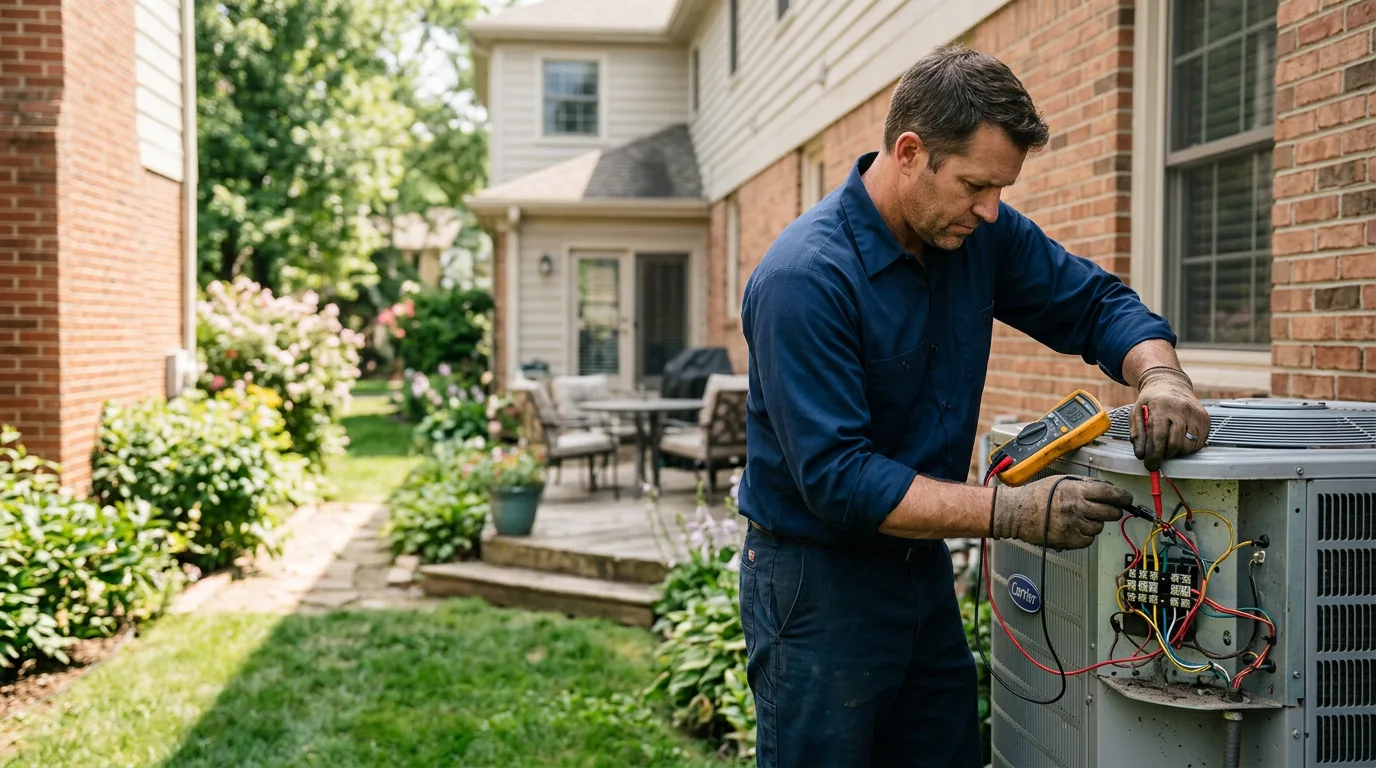 HVAC technician working near Palm Desert, CA